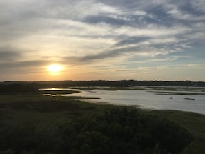 The view from the back decks