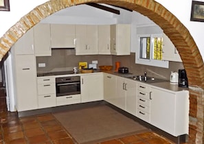 Kitchen area. New kitchen with all comfort