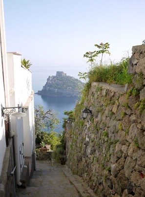 Blick von der Unterkunft
