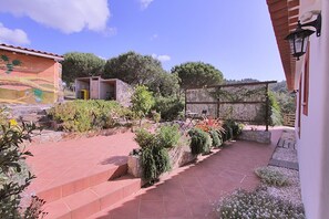 Terrace. Terrace style apartment entrance