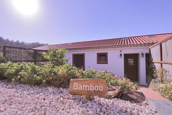 External view of the building. The Bamboo apartment