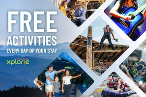 Receive $1,000 worth of attraction tickets for each day of your stay plus check-out day. 21 attractions as shown here = 21 tickets each day.