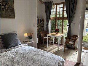 The interior on a winter's day, late afternoon.
