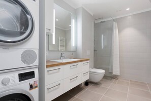 Bathroom with laundry