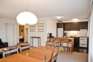 Dining area and kitchen