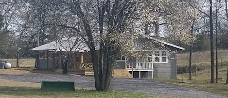 View of the house from the road.