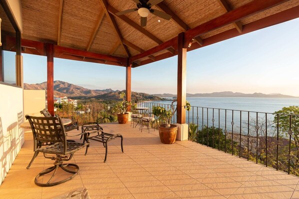 Terrace with ocean view