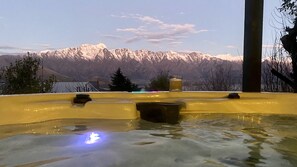 View from hot tub spa