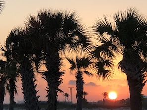 Just one of the beautiful sunsets you will see during your stay at Sea Breeze!