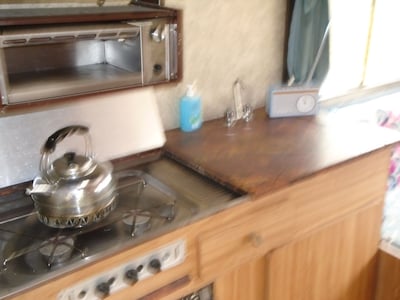 retro bedford camper with hot tub  sauna   and pool