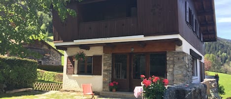 The apartment is on the top floor of our chalet. 