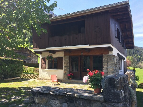 The apartment is on the top floor of our chalet. 