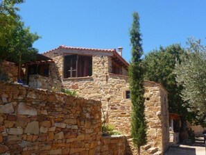 the back side of the house