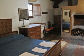 The Oven room- the master bedroom with a working wood burning bread oven