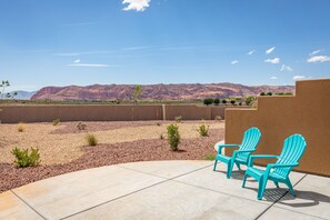 BackView - View of the beautiful Red Mountains right from your own back yard.