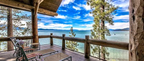 It doesn't get better than a balcony overlooking gorgeous Lake Tahoe