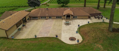 This patio area is incredible for your group and family gatherings all times of the year.