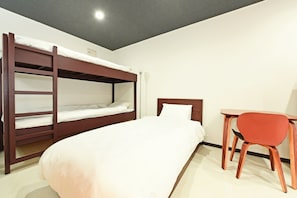 Bunk beds and single beds
