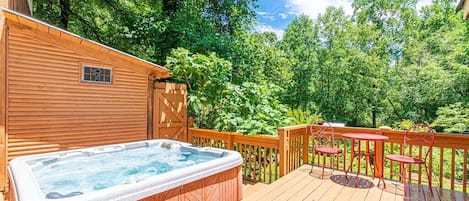 Hot Tub off Back Deck