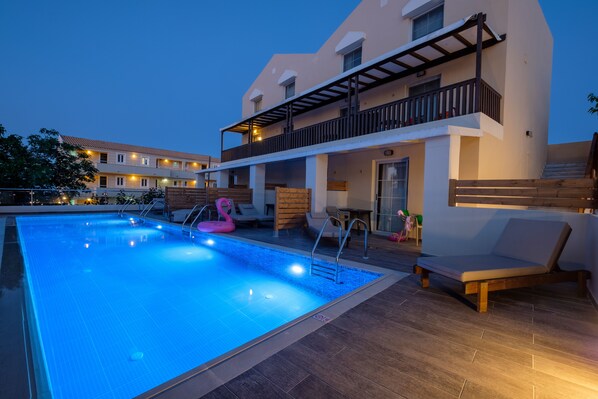 Front of property – evening/night