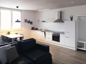 Kitchen and dining area