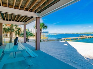 Sol Mates Covered Patio with Beach Area
