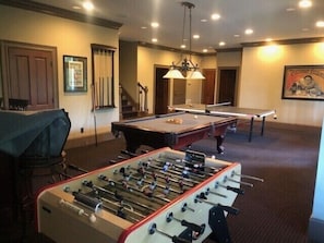 Foosball, Pool, and Ping Pong