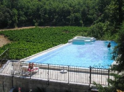 domaine viticole, piscine, terrasse, calme