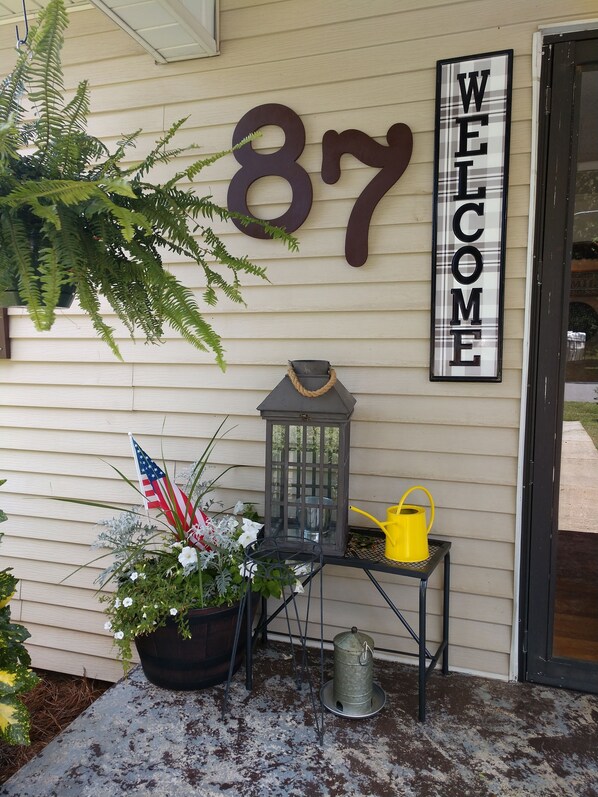 front door with keyless entry