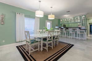 Dining table.