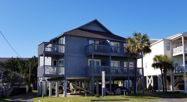 Your Beach House Vacation Rental.  You will need to climb a total of 32 steps!