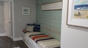 Your kids will claim this space for themselves! Head to head custom mattresses 