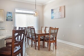 Enjoy dining together after a sun filled day at the beach. 