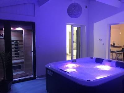 Superbe appartement avec spa et sauna privatifs