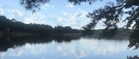 Beautiful view of the lake from dock