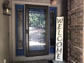 Front entry with keyless coded door 