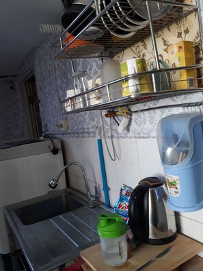 Kitchen corner for your own coffee.