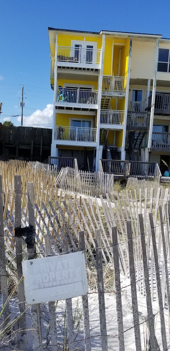 View from the beach