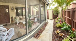 Porch and private garden