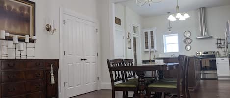 Dining room buffet and table