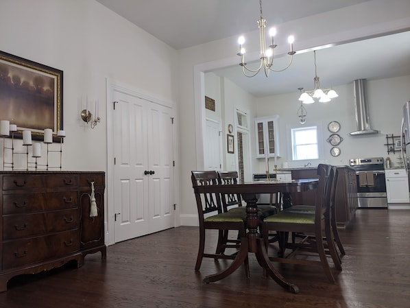 Dining room buffet and table