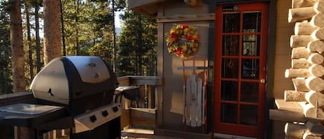 Log Cabin Nice View from Forest Setting 