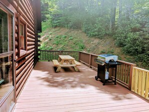 Grill out and enjoy a meal in the fresh mountain air.