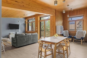 Dining for 6 in the spacious, open concept living area