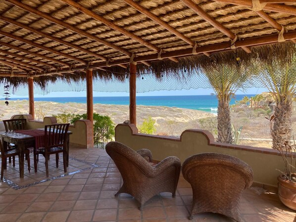 Relax under the shade of the Palapa