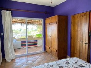 View from the bed towards the Sea
