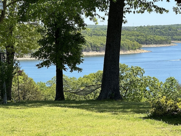 Back yard - hammock, lake view