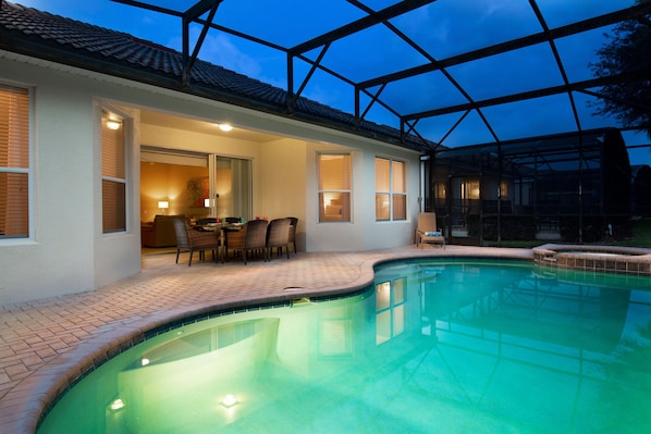 Finish your day full of fun with a relaxing swim in our private swimming pool