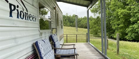 Relax on your deck with coffee or a  nice glass of wine!