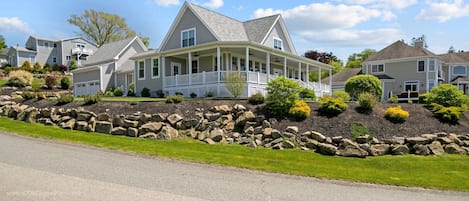 Custom Built Coastal Home overlooking the Mount Hope Bay.